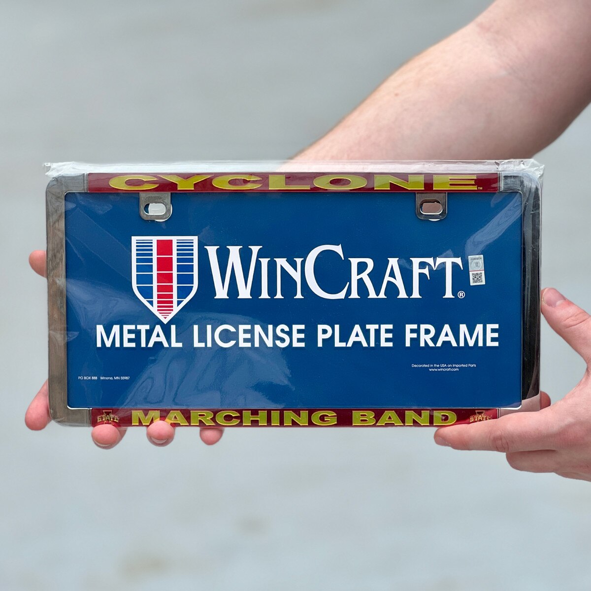 Cyclones Marching Band I-State Cardinal & Gold License Plate